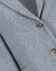 Harris Wharf London Stand Up Collar Blazer Bicolour Frisé