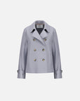 Harris Wharf London Cropped Trench Light Pressed Wool
