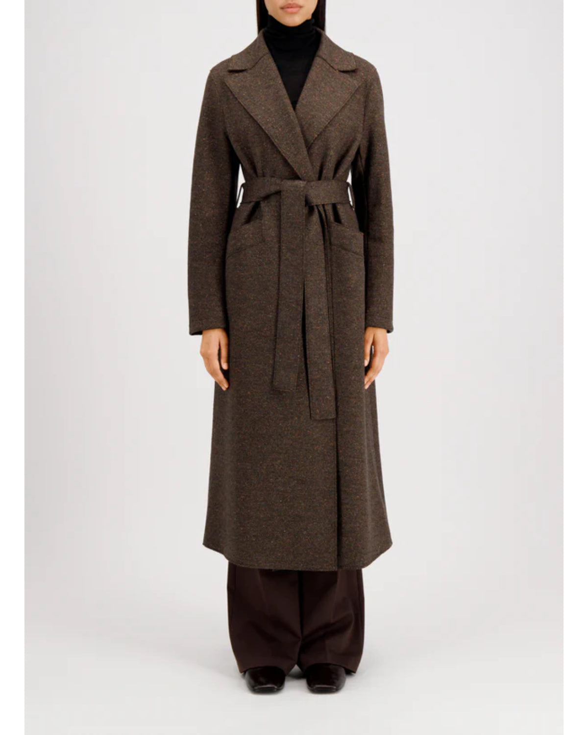 Harris Wharf Long Maxi Coat Donegal