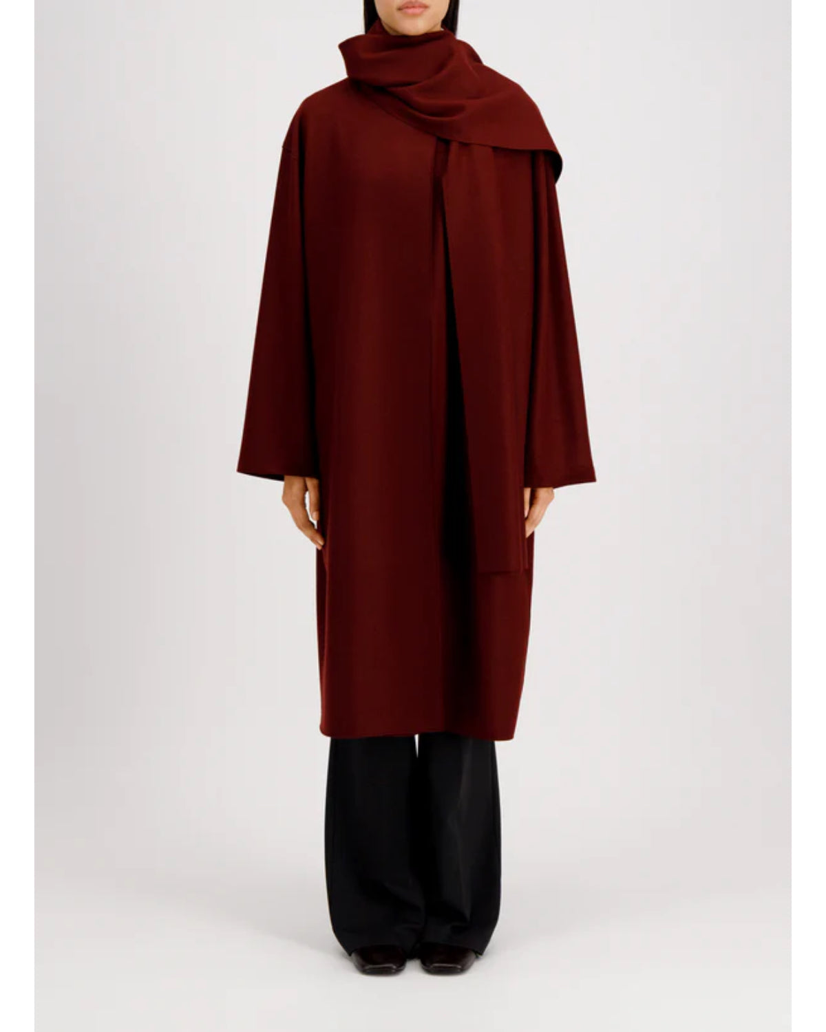 Harris Wharf Scarf Coat Cashmere Blend