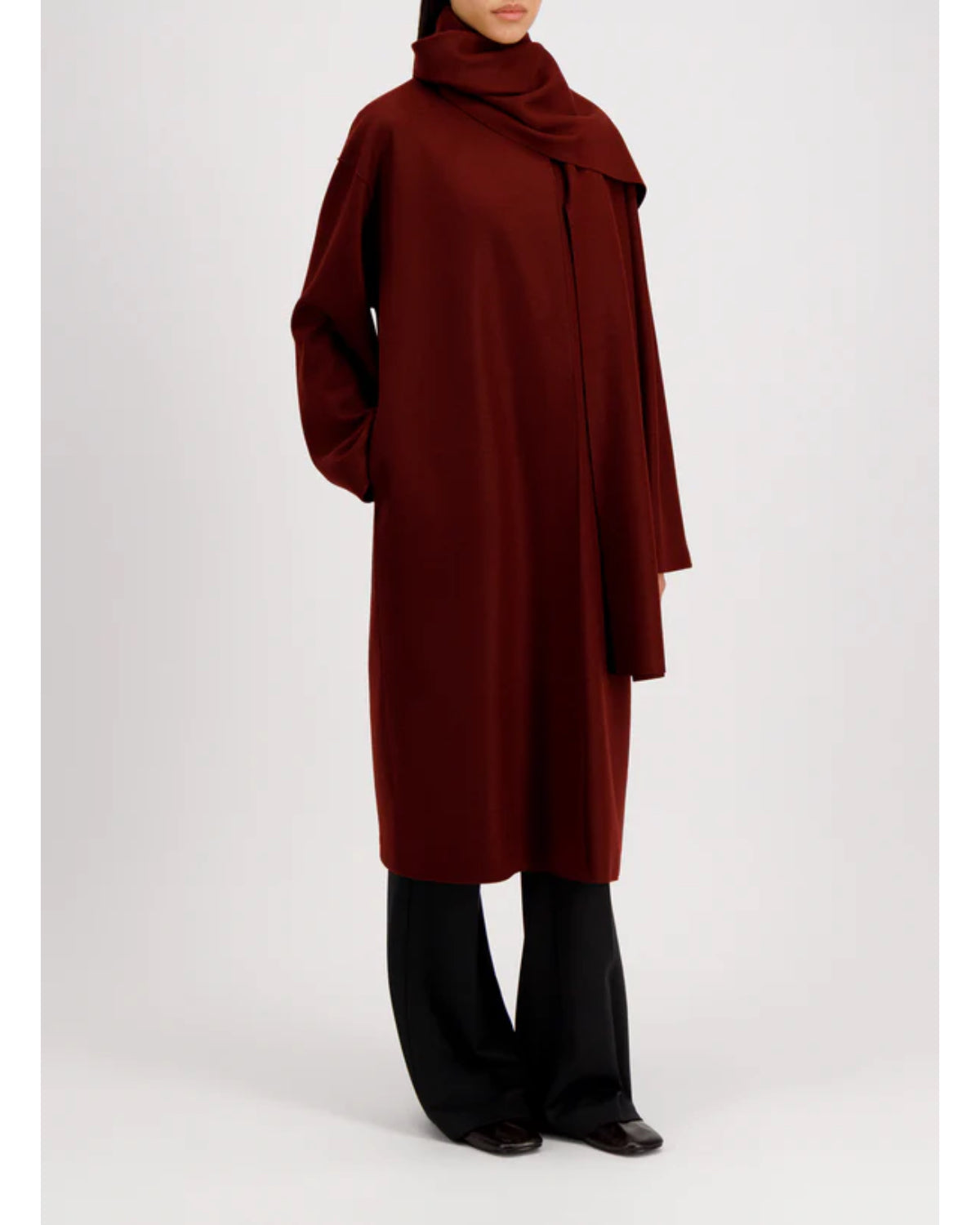 Harris Wharf Scarf Coat Cashmere Blend