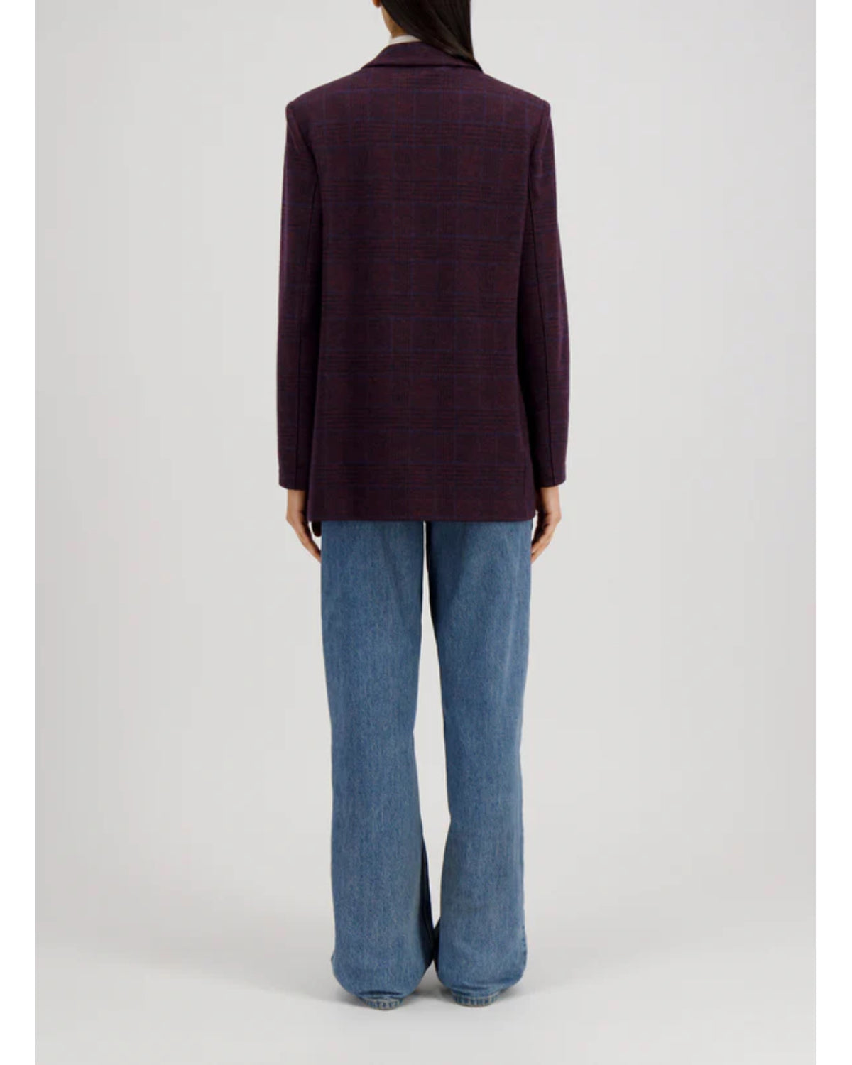 Harris Wharf Slouchy Peacoat with Shoulder Pads