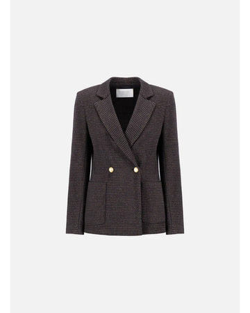 Harris Wharf Double Breasted Blazer With Shoulder Pads