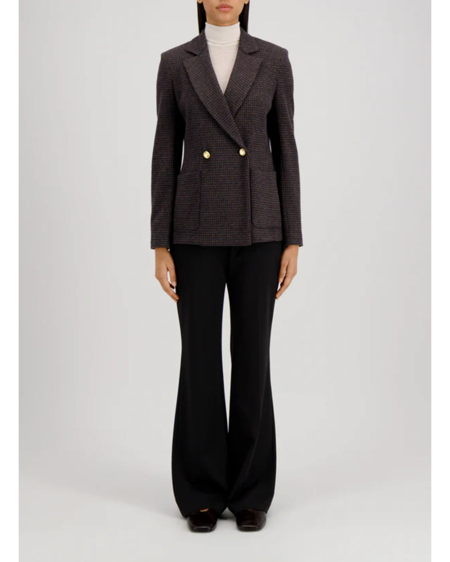 Harris Wharf Double Breasted Blazer With Shoulder Pads