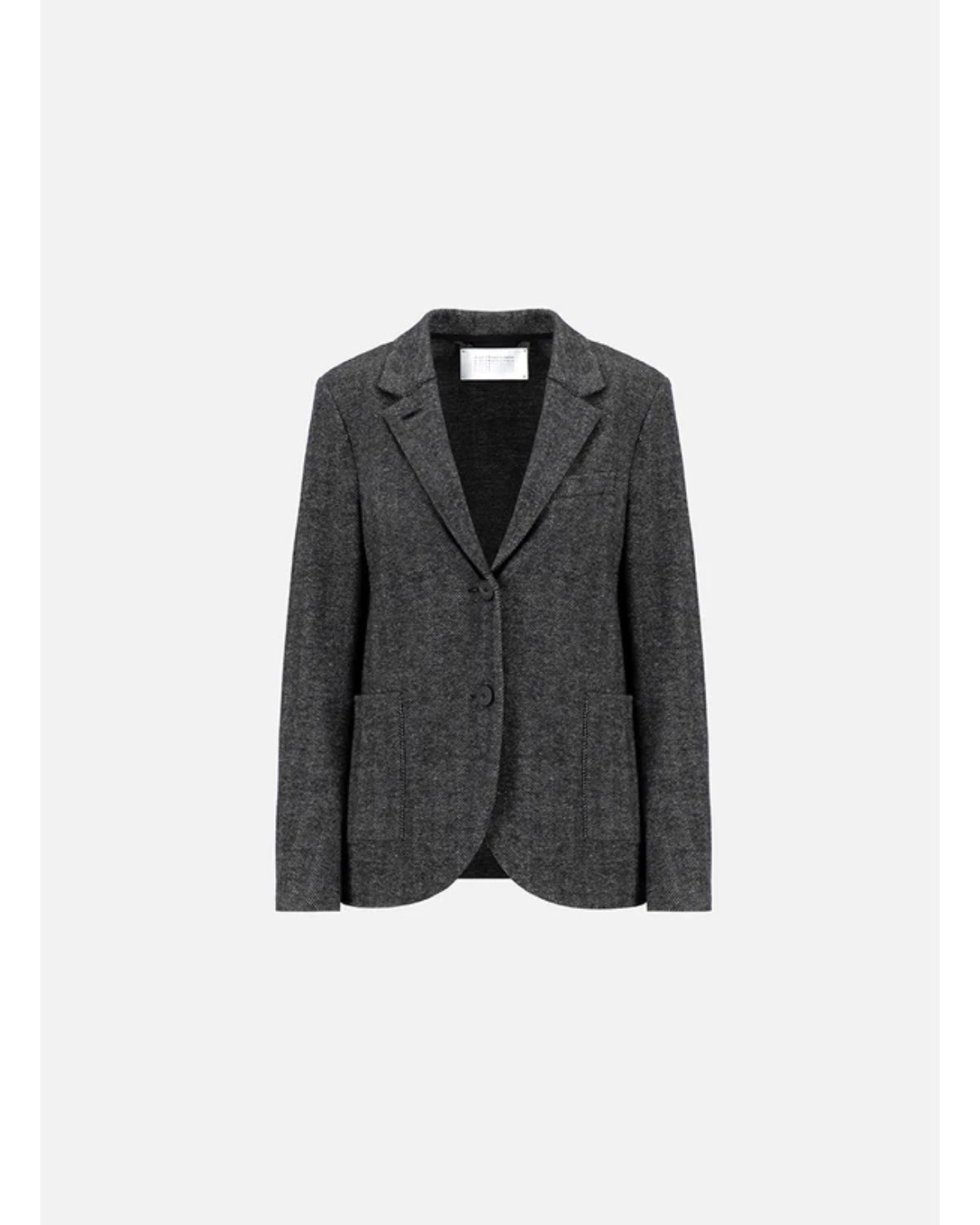 Harris Wharf Stand Up Collar Patterned Blazer