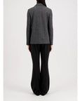 Harris Wharf Stand Up Collar Patterned Blazer