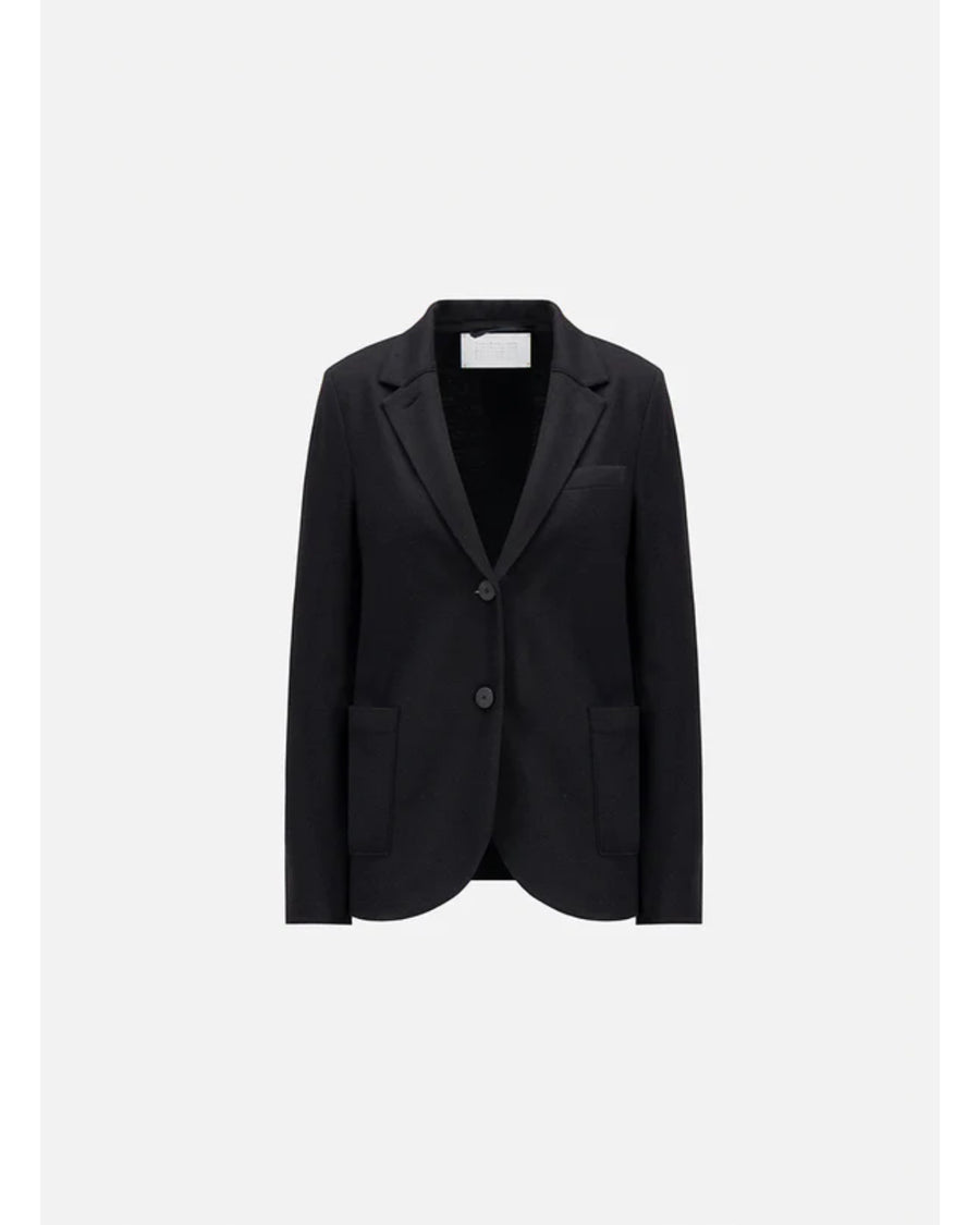 Harris Wharf Stand Up Collar Blazer Fine Merino