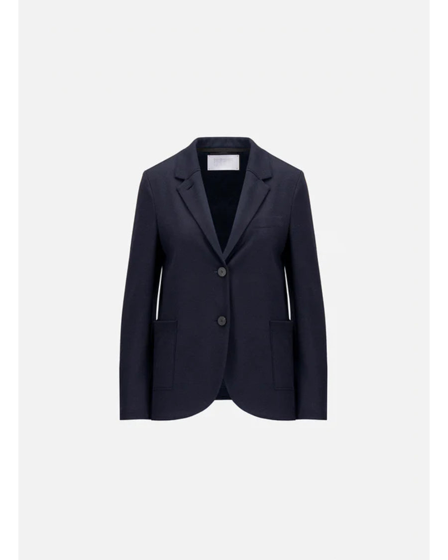Harris Wharf Stand Up Collar Blazer Fine Merino