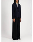 Harris Wharf Stand Up Collar Blazer Fine Merino