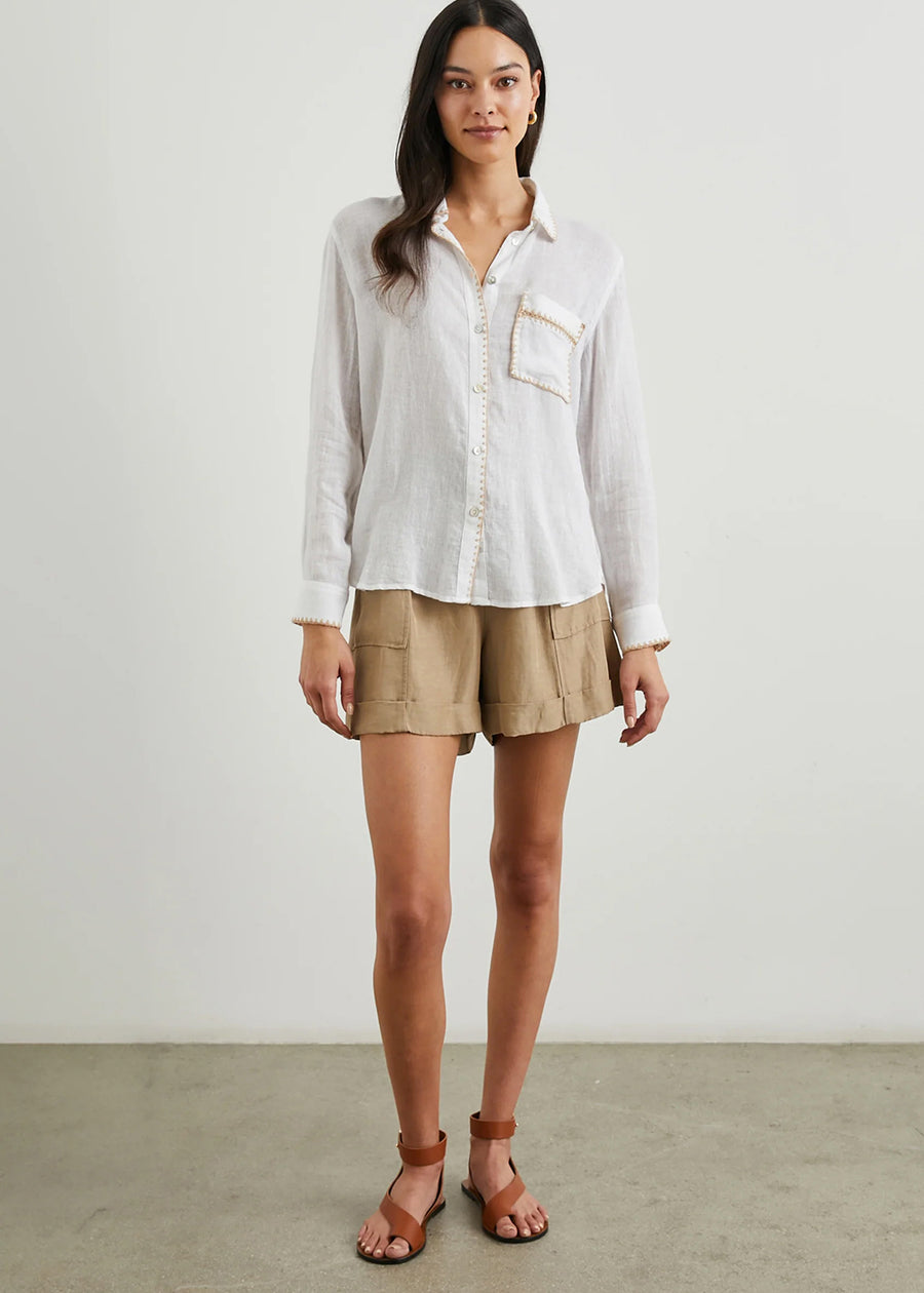 Rails Charli Blanket Stitch Shirt