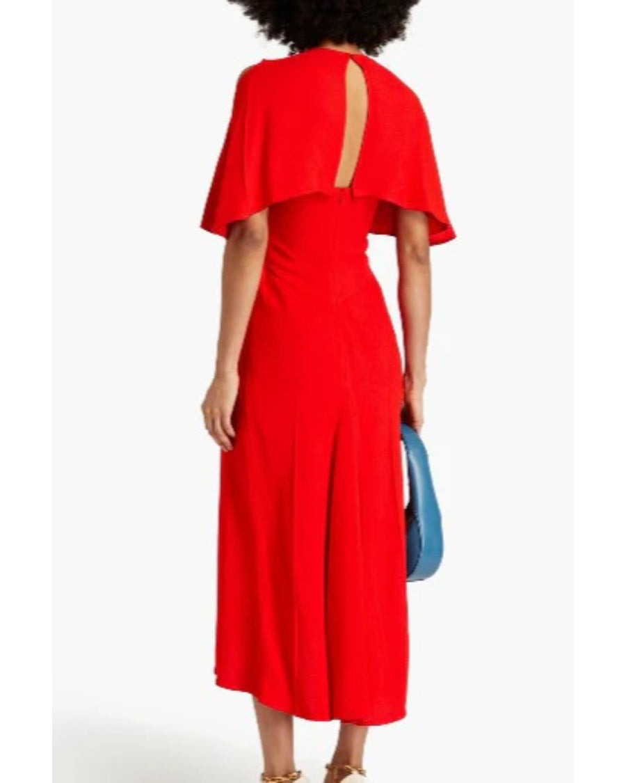 Victoria Beckham Keyhole V Neck Midi