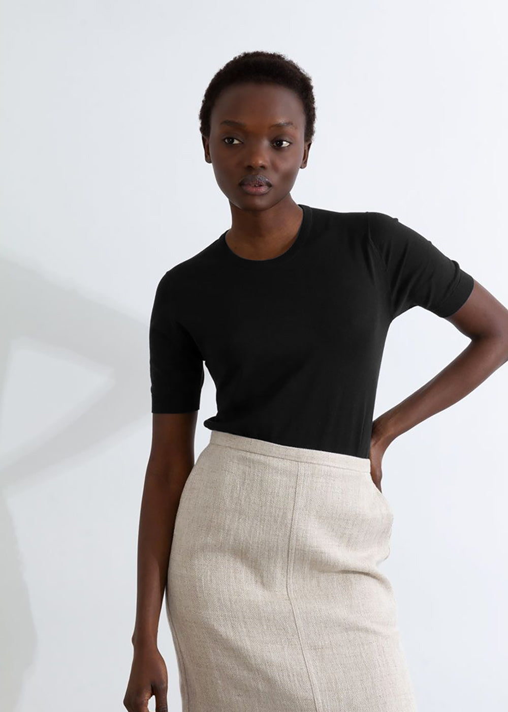 John Smedley Nell S/S Crew Neck