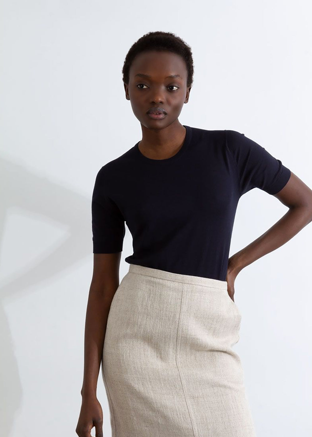 John Smedley Nell S/S Crew Neck