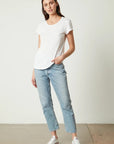 Odelia Cotton Slub S/S Crew Neck Tee