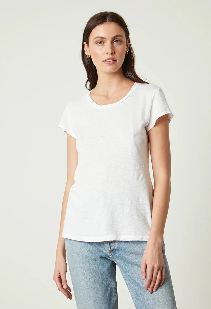 Odelia Cotton Slub S/S Crew Neck Tee