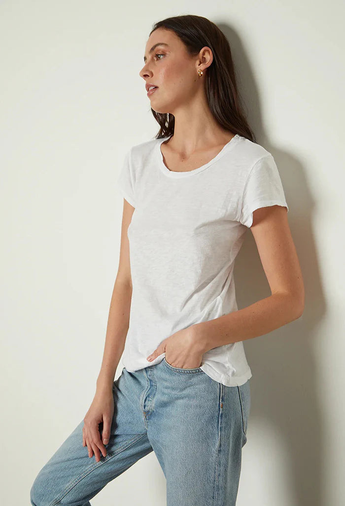 Odelia Cotton Slub S/S Crew Neck Tee