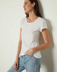 Odelia Cotton Slub S/S Crew Neck Tee