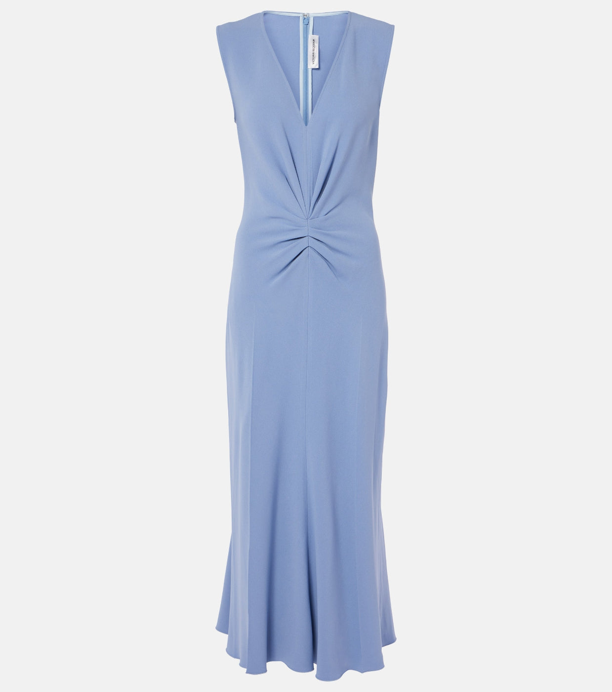 Victoria Beckham Sleeveless Gathered Waist Midi