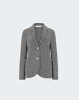 Harris Wharf London Stand Up Collar Blazer Bicolour Frisé