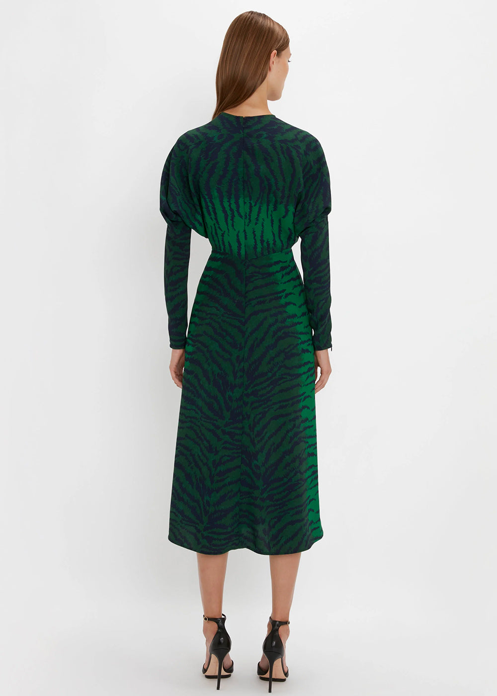 Victoria Beckham Dolman Tiger Midi Dress