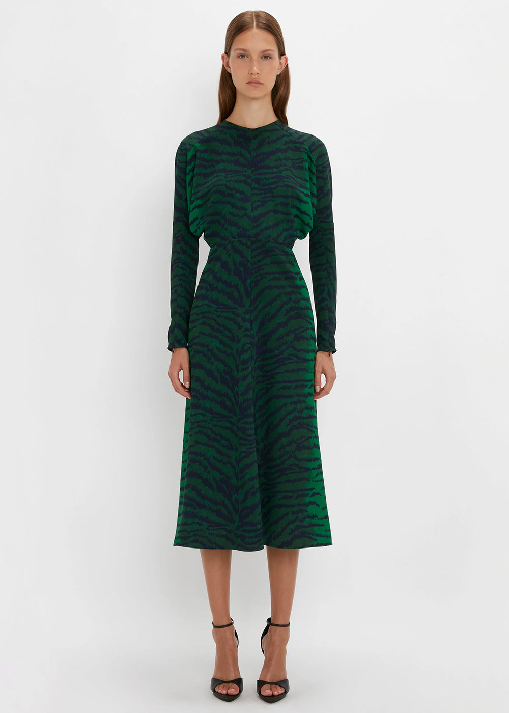 Victoria Beckham Dolman Tiger Midi Dress