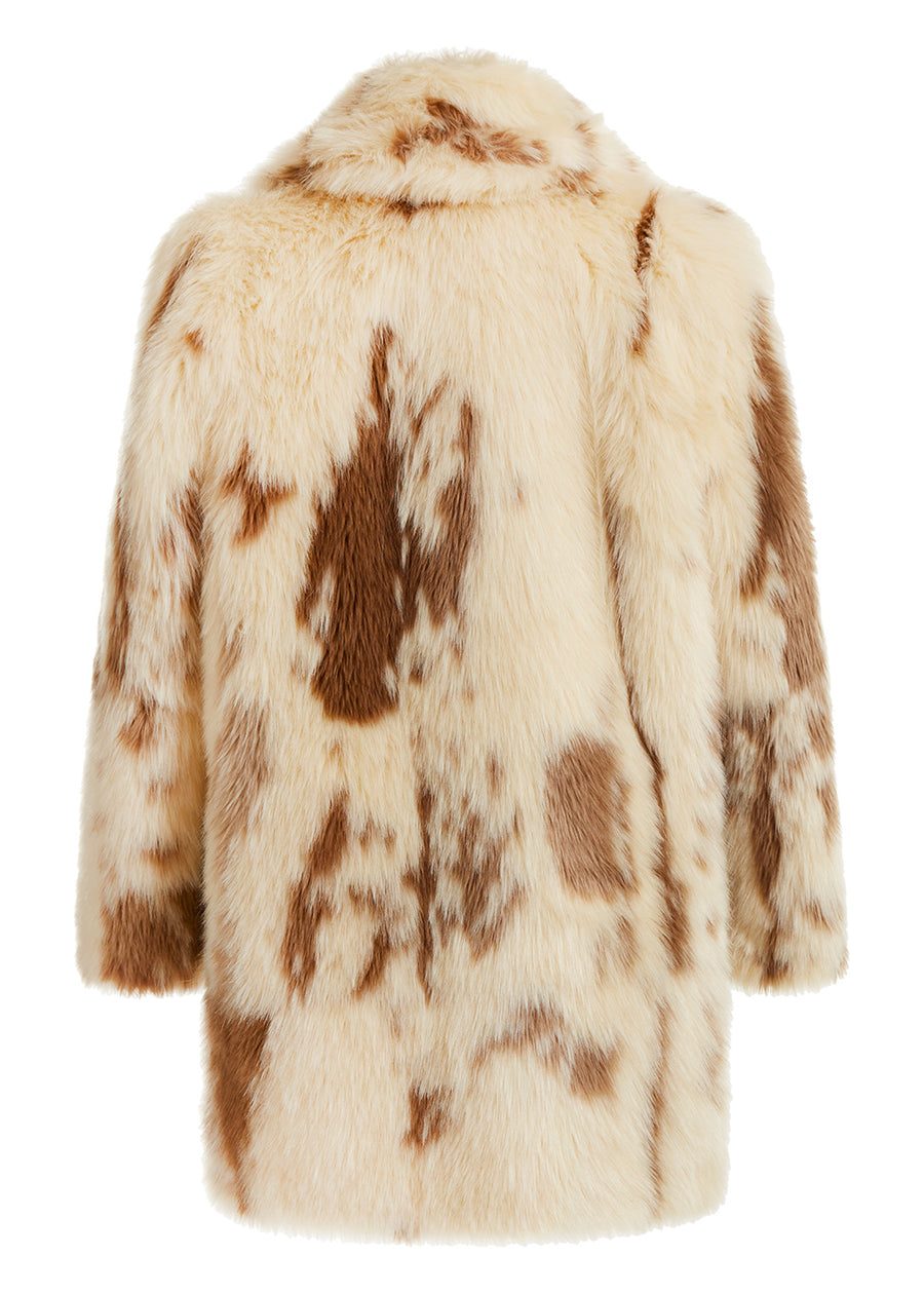 Victoria Beckham Shrunken Fur Rabbit Coat