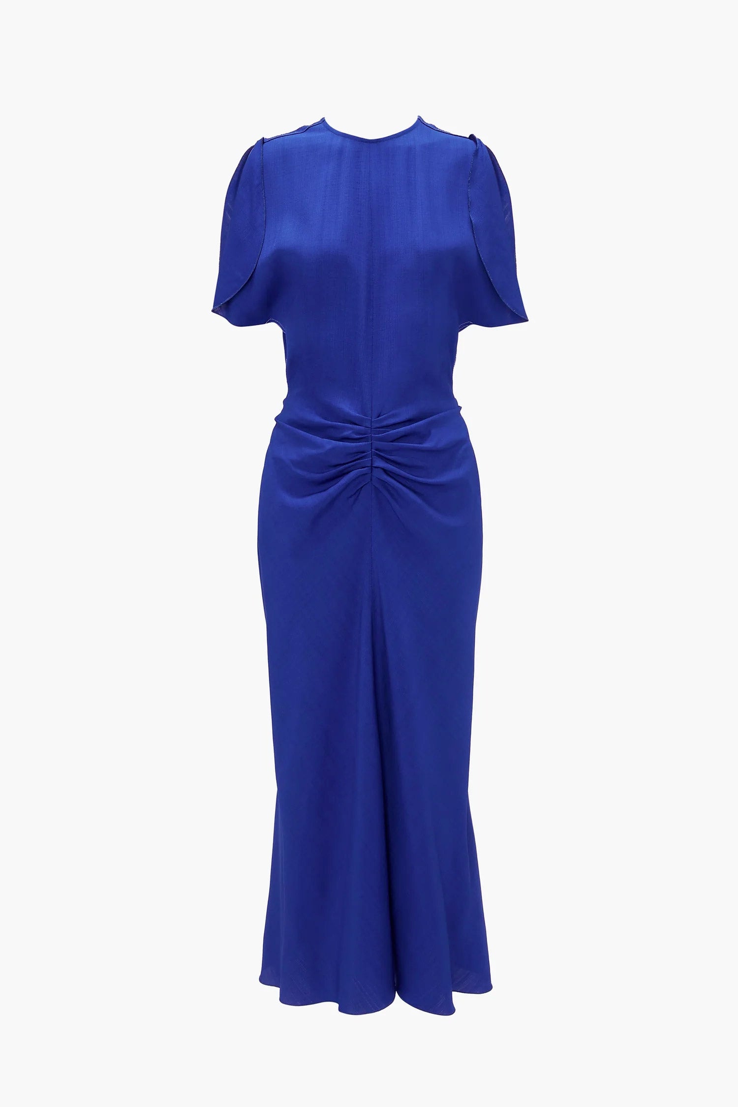 Victoria Beckham Gathered Waist Midi Dress