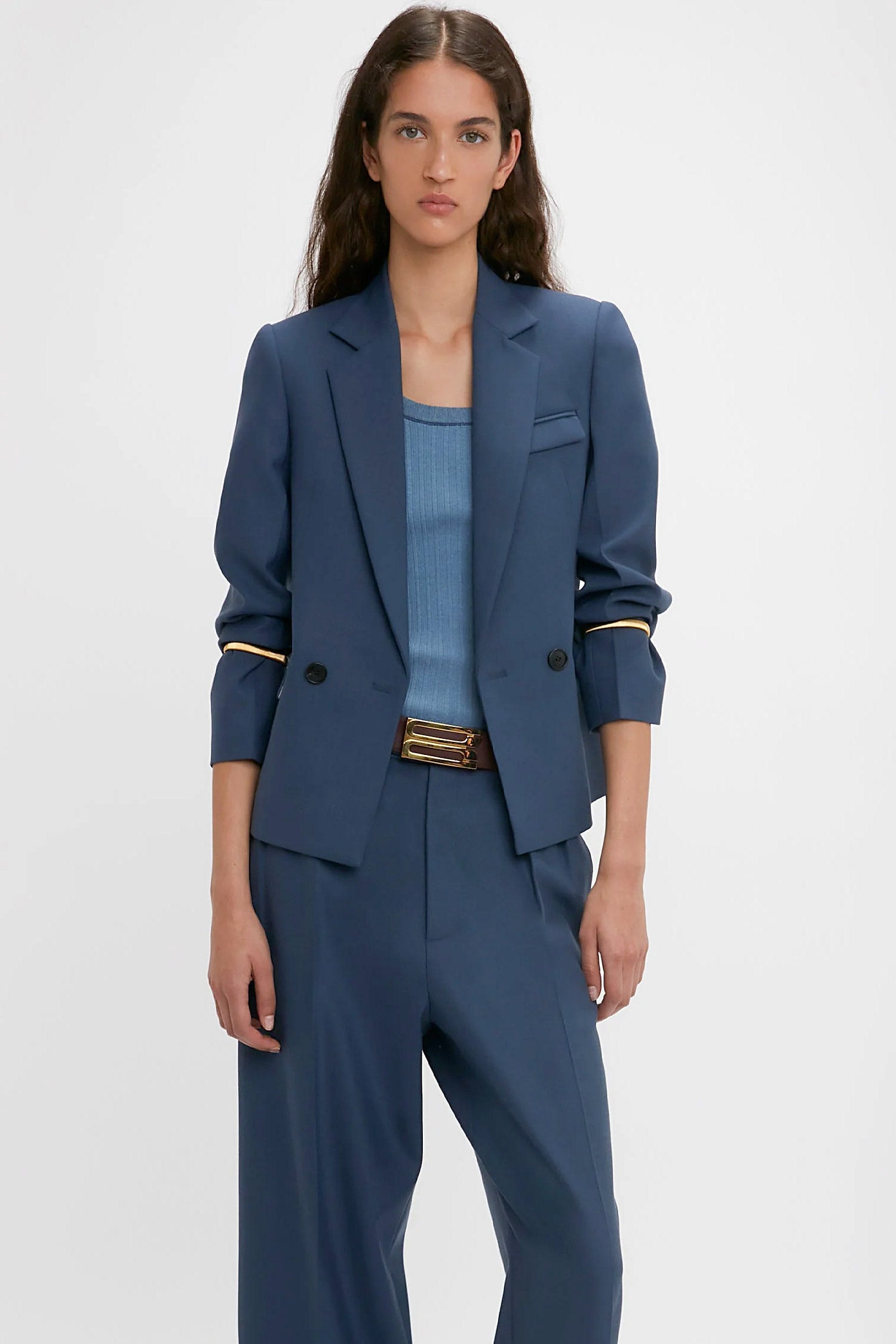 Victoria Beckham Shrunken Double Breasted Jacket