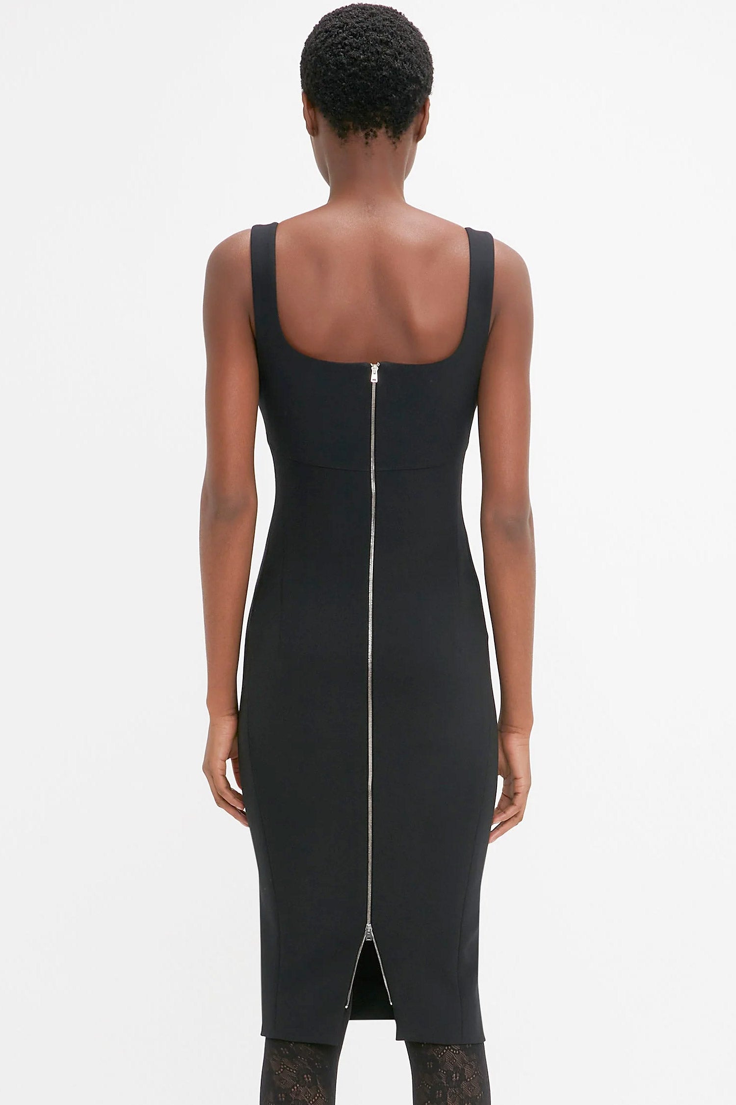 Victoria Beckham Sleeveless Fitted T Shirt Dress