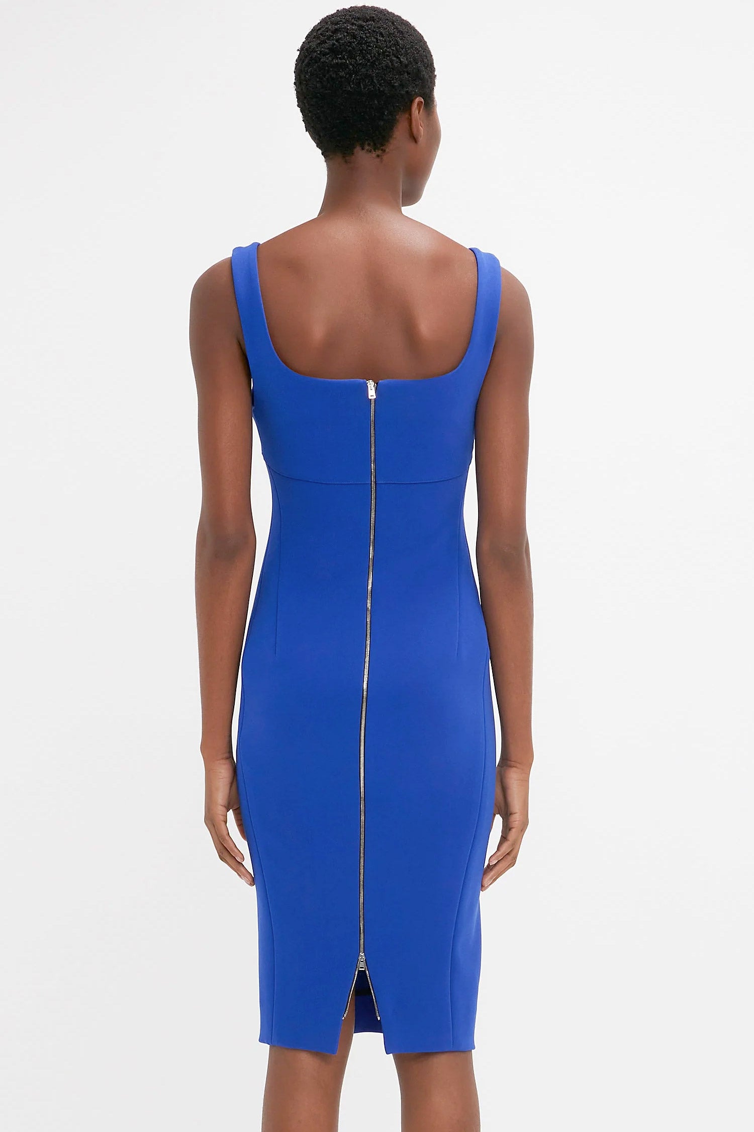 Victoria Beckham Sleeveless Fitted T Shirt Dress