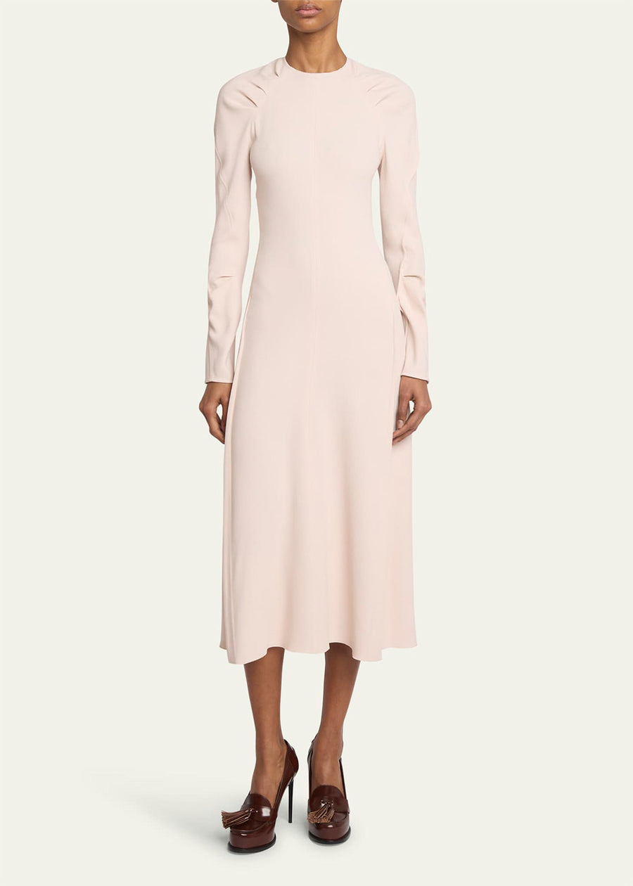 Victoria Beckham Long Sleeve Raglan Midi