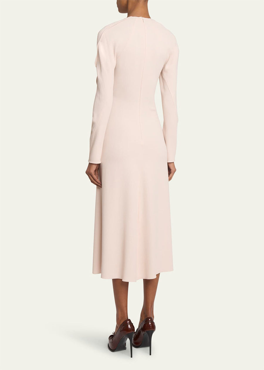 Victoria Beckham Long Sleeve Raglan Midi