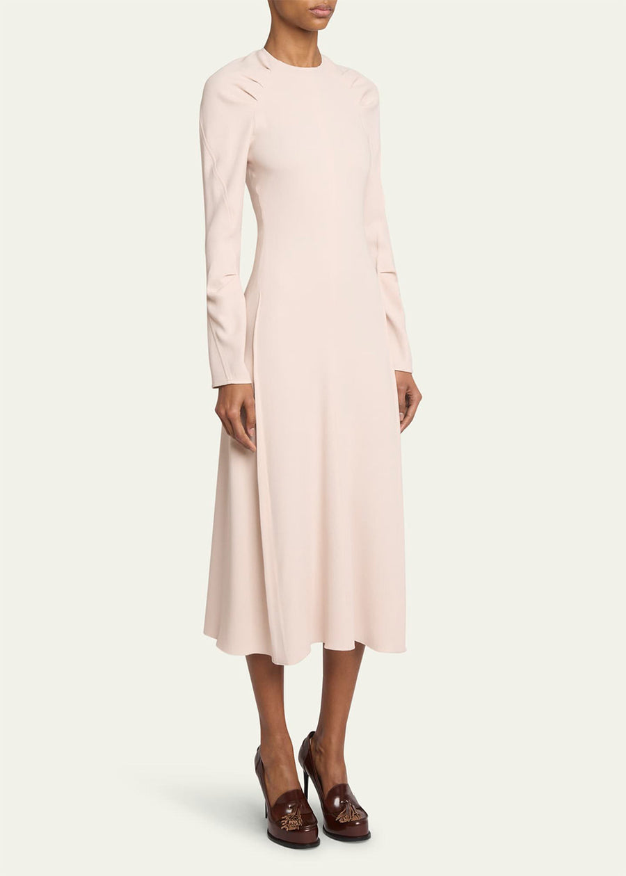 Victoria Beckham Long Sleeve Raglan Midi