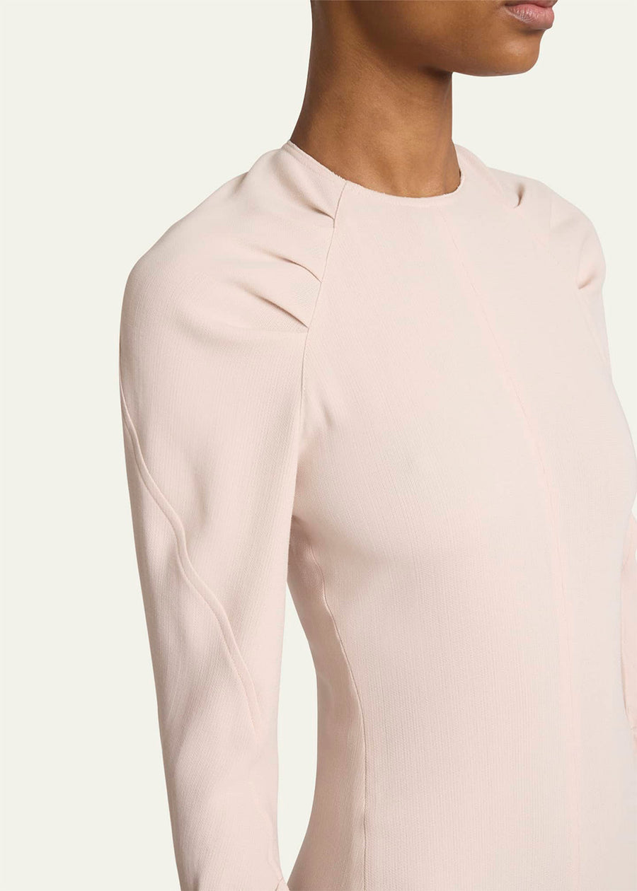 Victoria Beckham Long Sleeve Raglan Midi