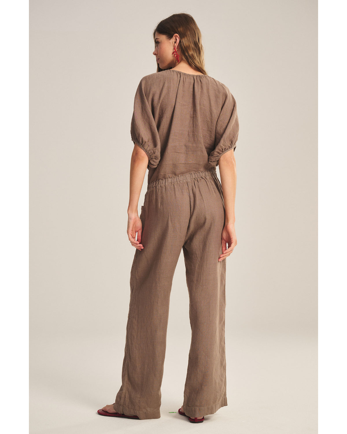 Velvet Lola Woven Linen Pant