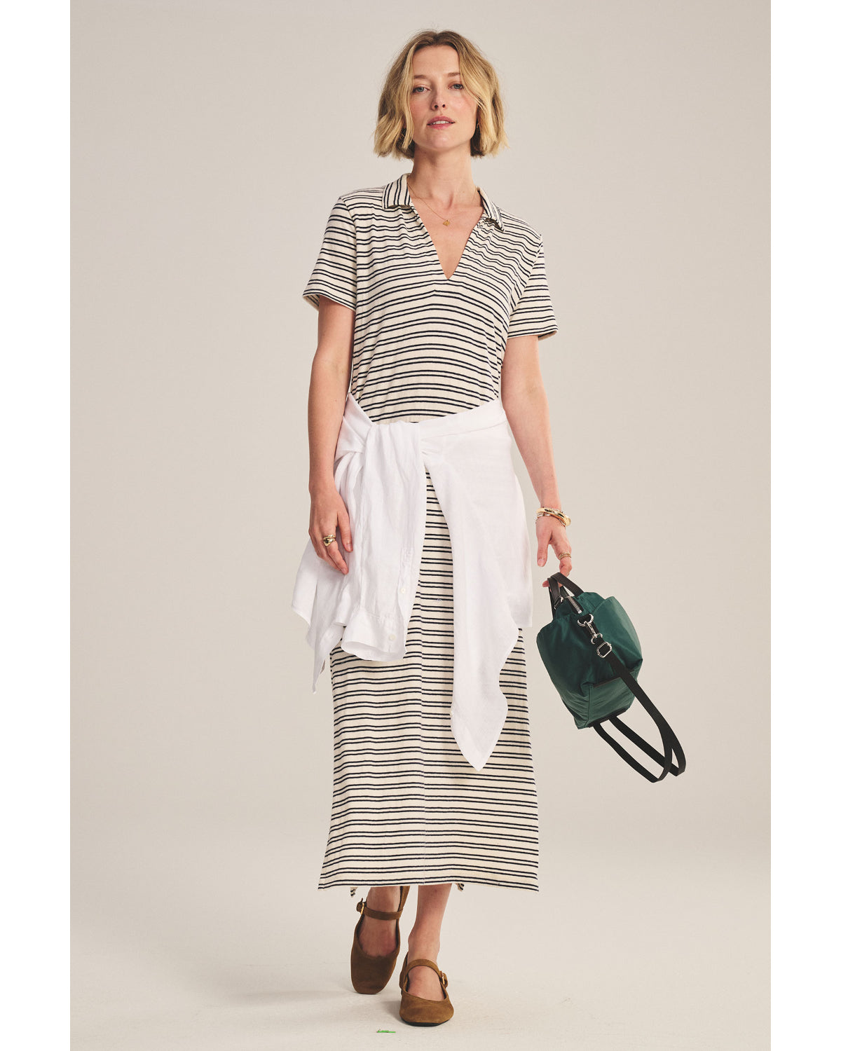 Velvet Corin Striped Jersey Dress