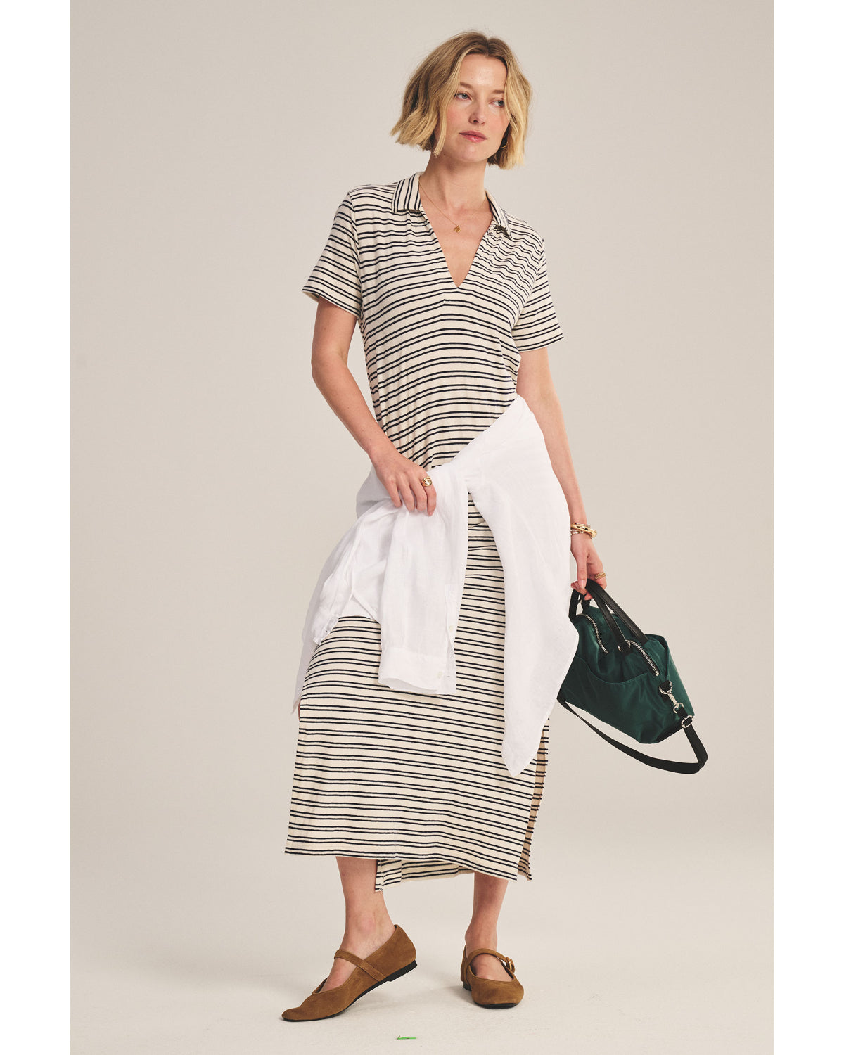 Velvet Corin Striped Jersey Dress