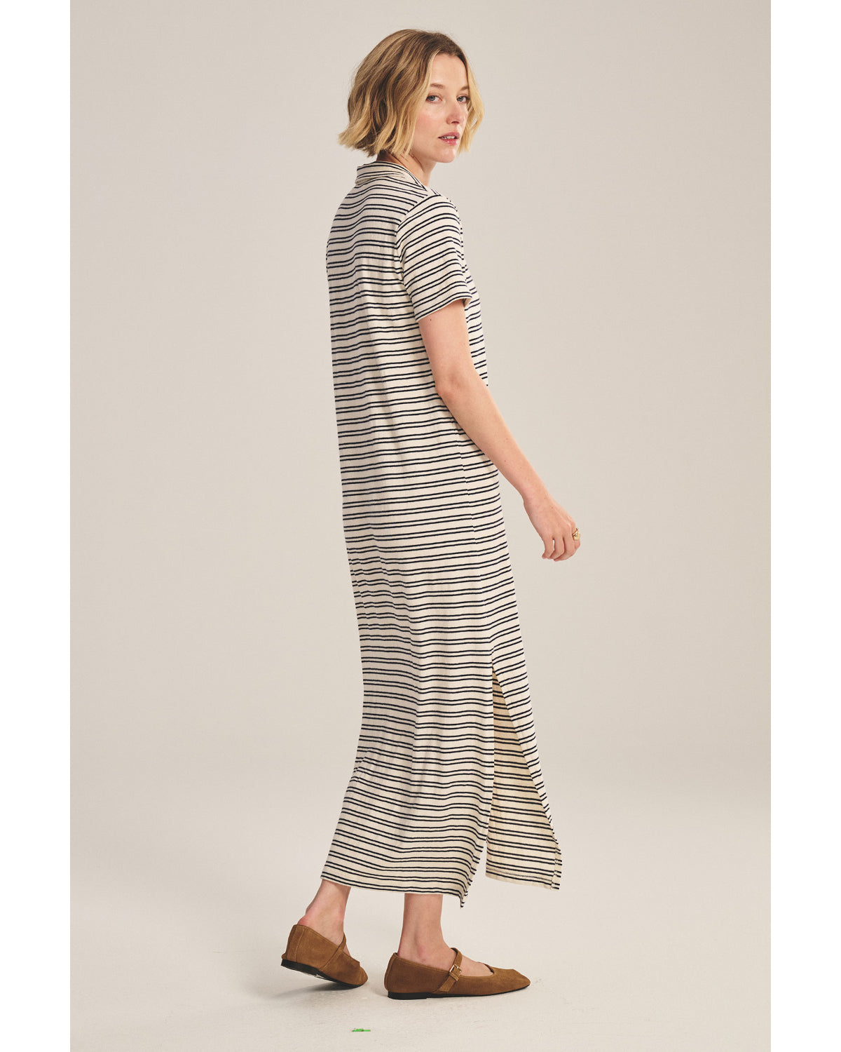 Velvet Corin Striped Jersey Dress