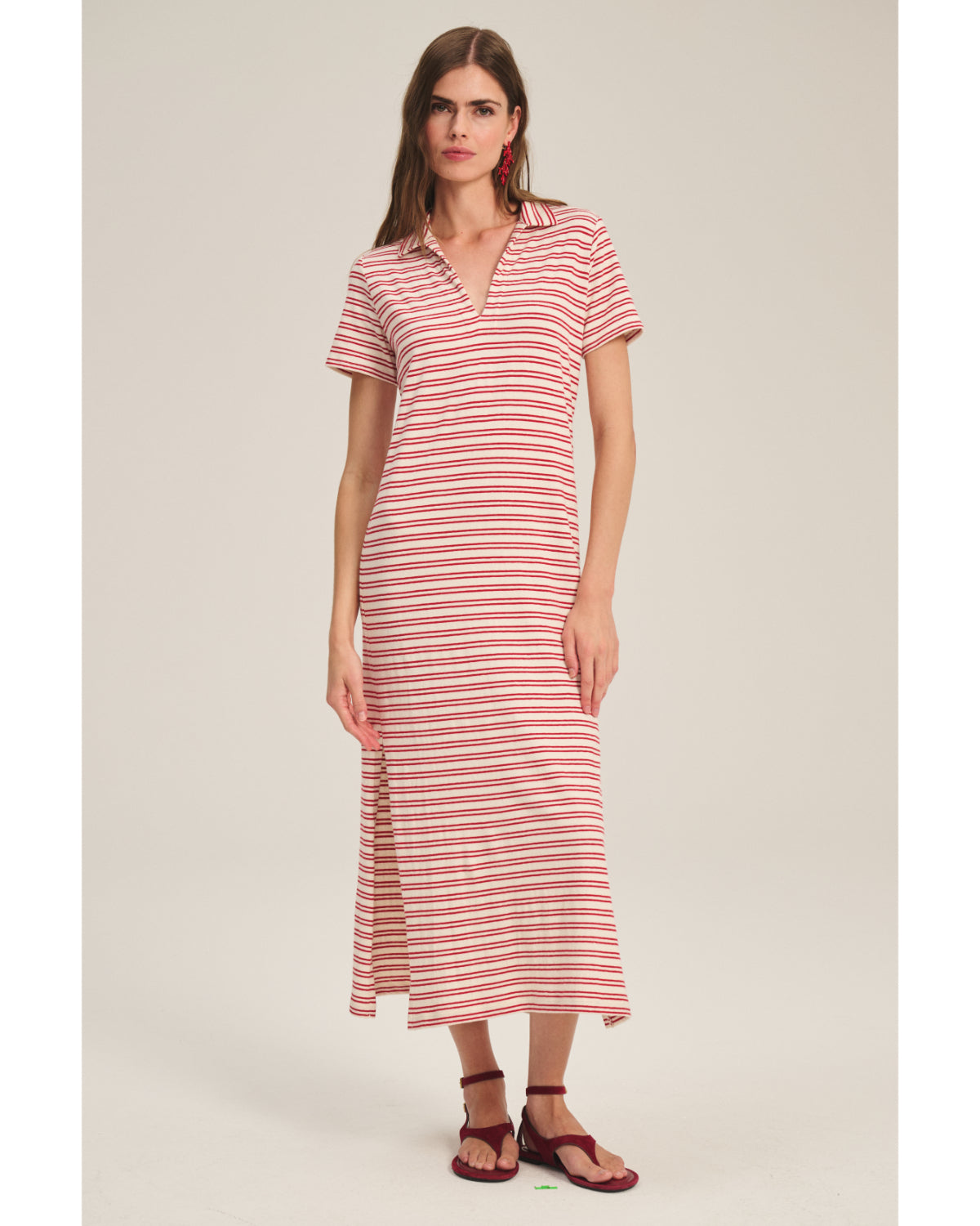 Velvet Corin Striped Jersey Dress