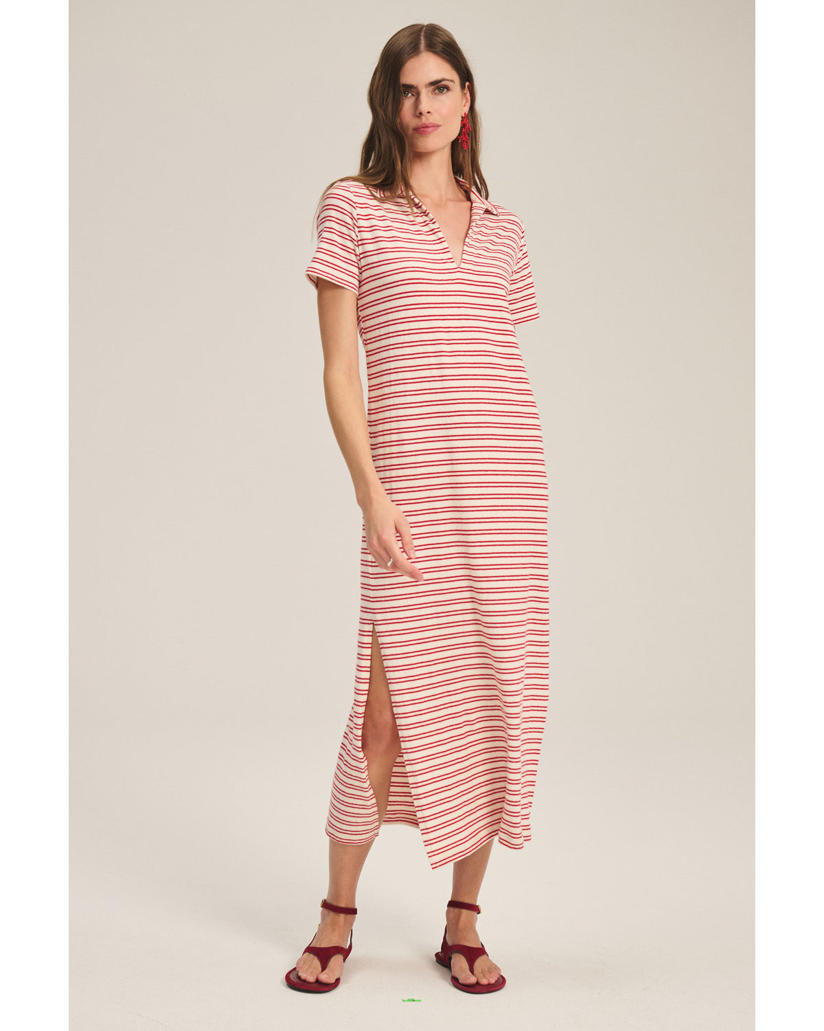 Velvet Corin Striped Jersey Dress