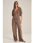 Velvet Lola Woven Linen Pant