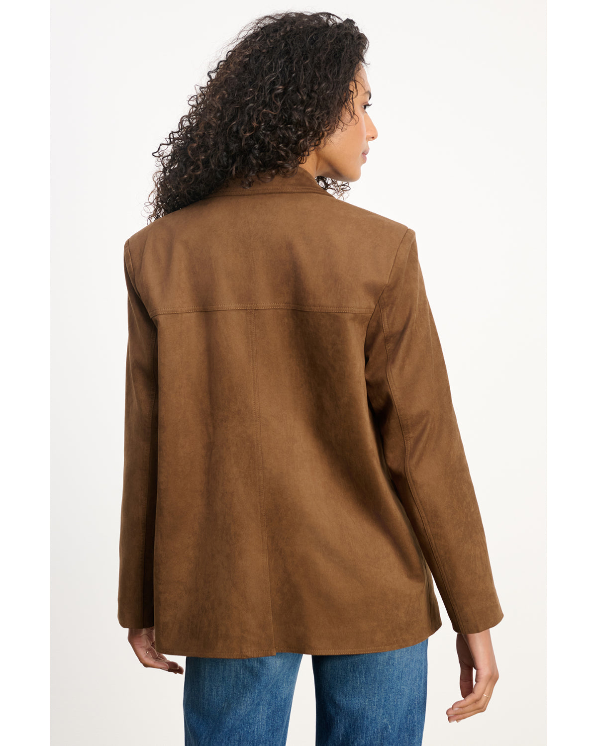 Velvet Faux Suede Jacket