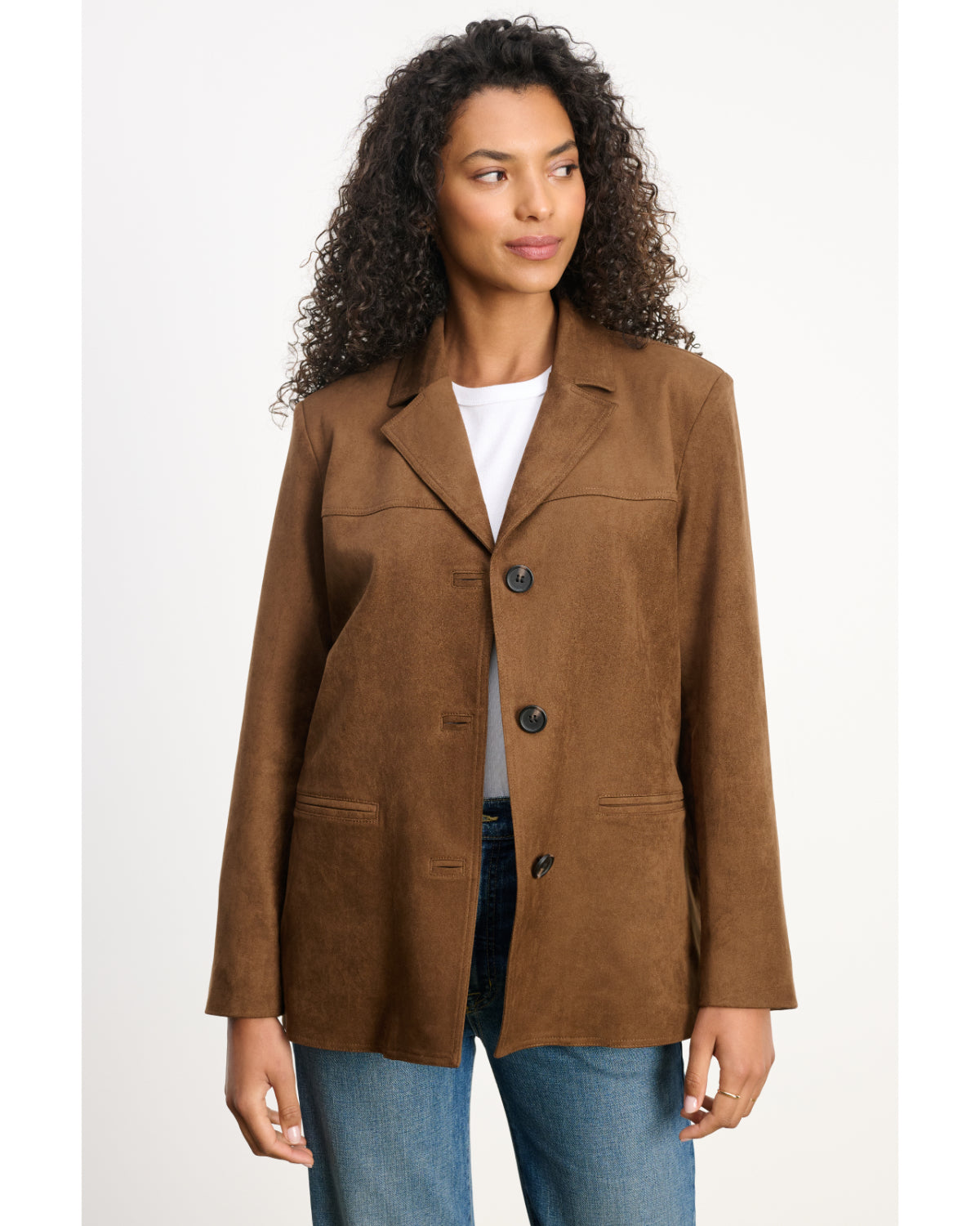 Velvet Faux Suede Jacket
