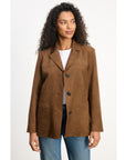 Velvet Faux Suede Jacket