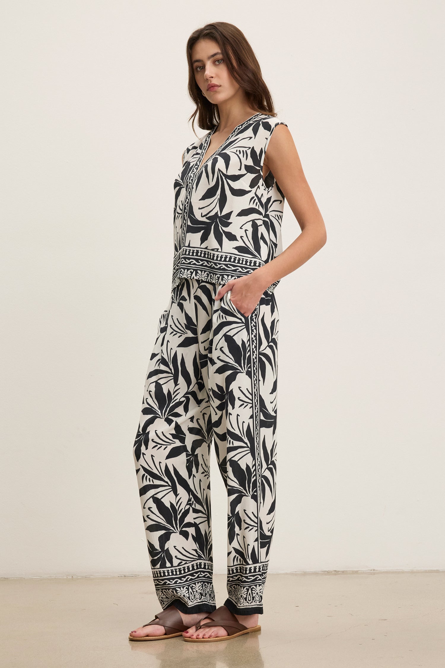 Claudia Viscose Wide Leg Pant