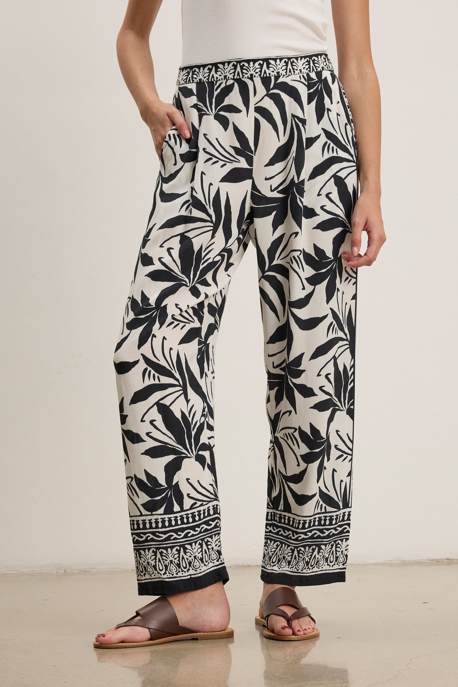 Claudia Viscose Wide Leg Pant