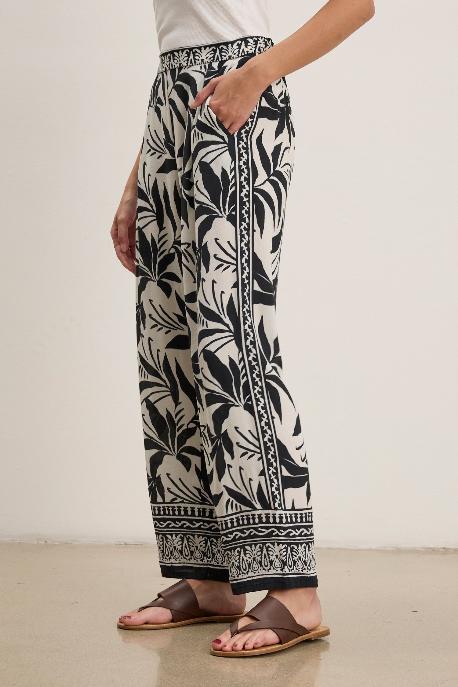 Claudia Viscose Wide Leg Pant