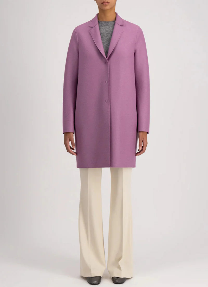 Harris Wharf London Cocoon Coat Pressed Wool