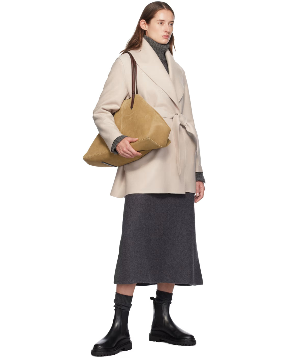 Harris Wharf Shawl Collar Belted Jacket