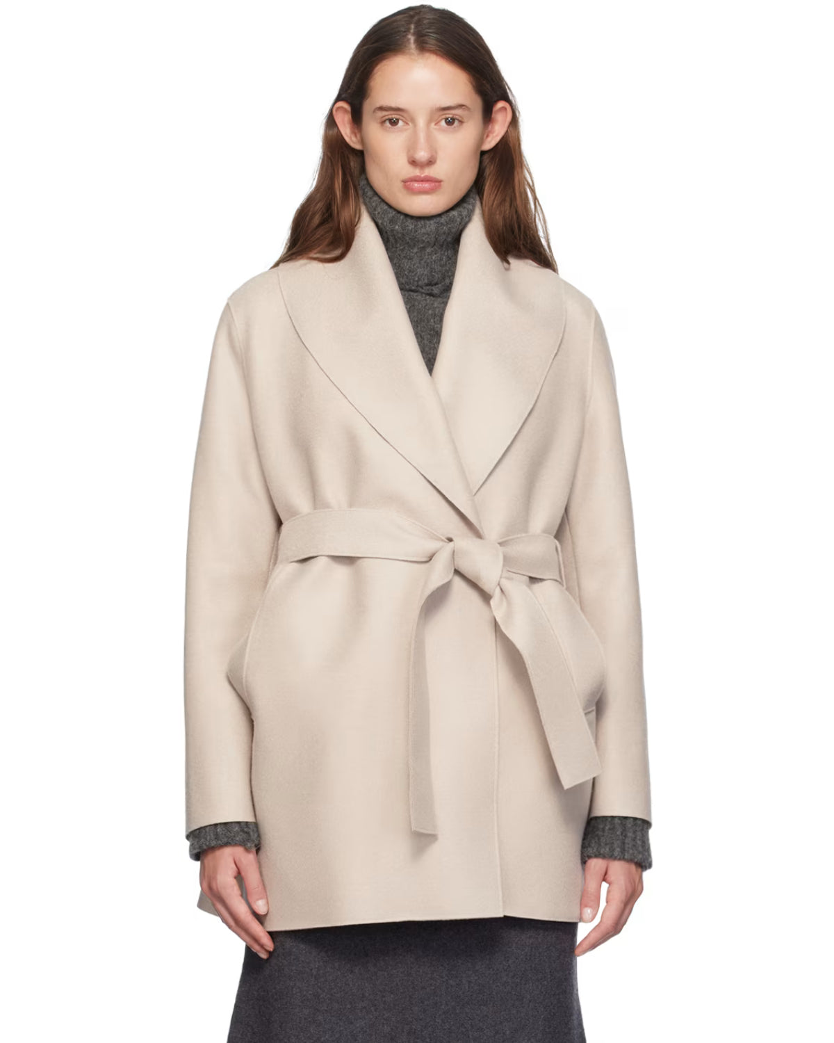 Harris Wharf Shawl Collar Belted Jacket